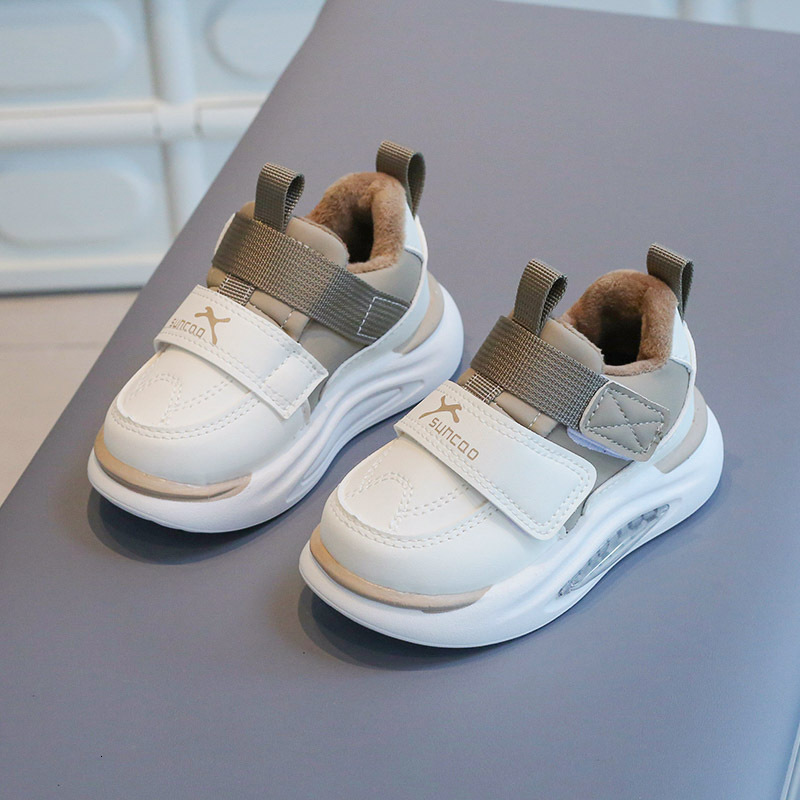 Autumn and winter casual children's sports shoes with leather surface men's women's anti slip Designer wear-resistant running designer
