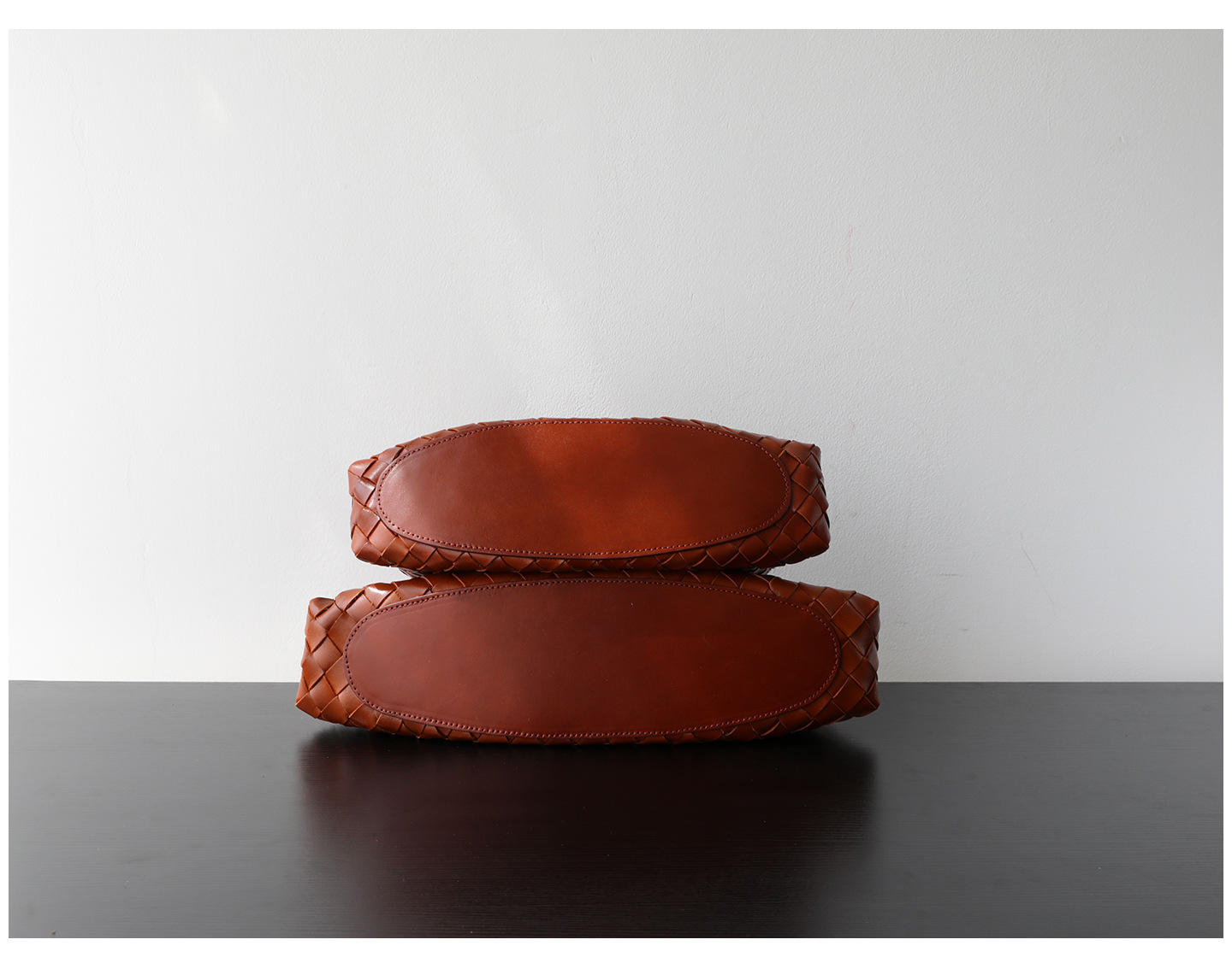 Designer bag diffusion Genuine Leather woven top layer womens french basket handmade leather tote bag shoulder big and small