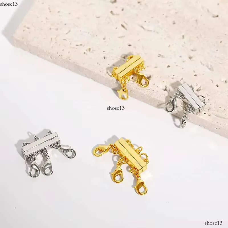 DHCollections Metal Clasp Jewelry Clasps Separator for Stackable Layering Necklaces Chains and Bracelets