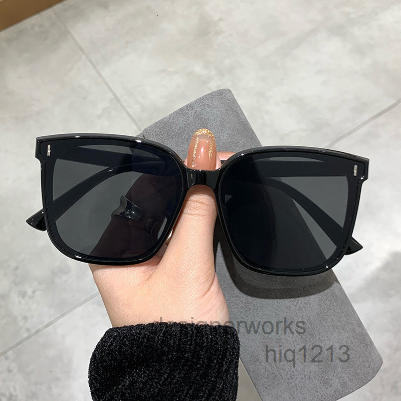 designer luxury guccII GUCCIS gg Sunglasses glasses for men women 2025 New Sunglasses for Men and Women G Brand Driving Black Frame Internet Celebrity Large Fra FC1W