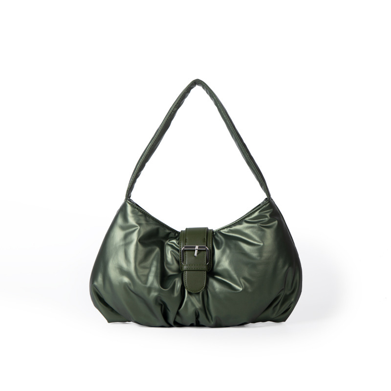 2025 New Women's Retro Soft Surface High-Grade Texture Underarm Niche Design Pleated Cloud Versatile Handbag Single-Shoulder Bag