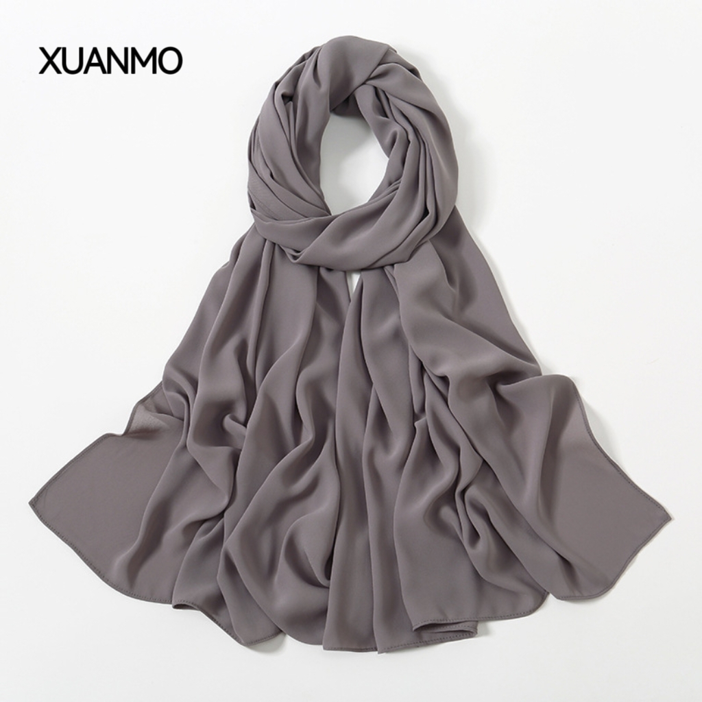 K1986 Minimalist solid color cashmere scarf for women, heavyweight thickening for autumn and winter, high-end wool neck scarf, warm and fashionable