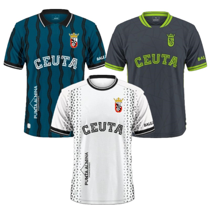 2025 2026 AD Ceuta Soccer Jersey Camisetas de futbol 25 26 AD Ceuta home away football jerseys shirt uniforms