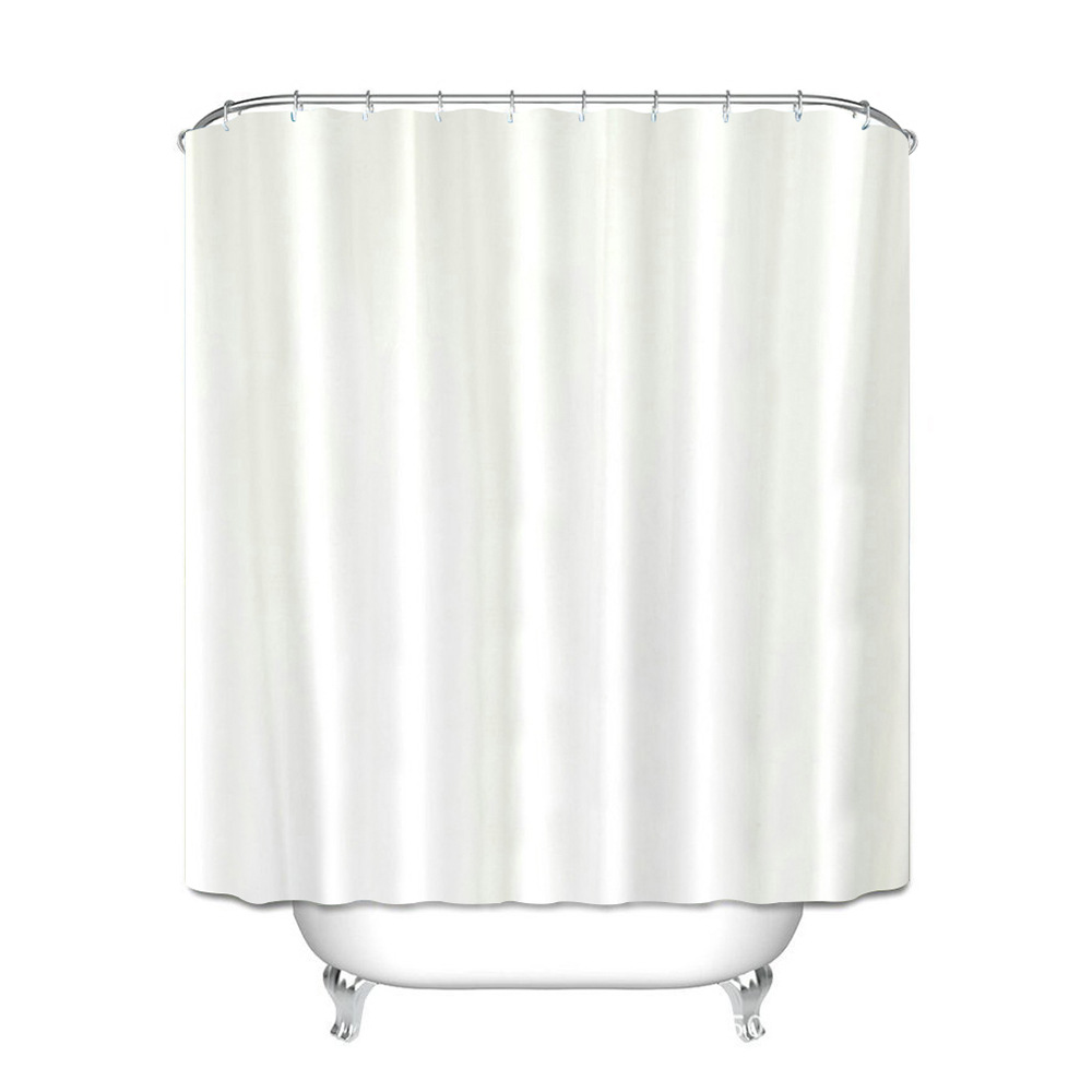 YL-37306 Dry and wet solid color curved bath curtain punch-free L-shaped solid color polyester partition curtain bathroom curtain waterproof hanging c
