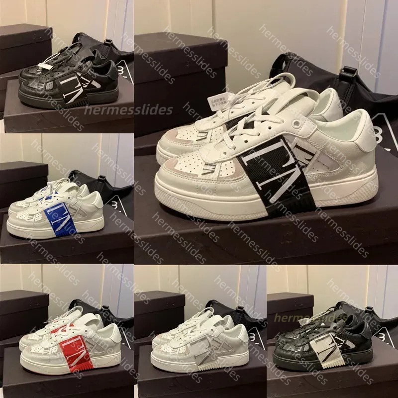 Designer Sneakers Men Shoes Luxury Women Classic Low-Top Calfskin Shoe Fabric Sneaker Breathable Comfortable Walking Shoe 35-45