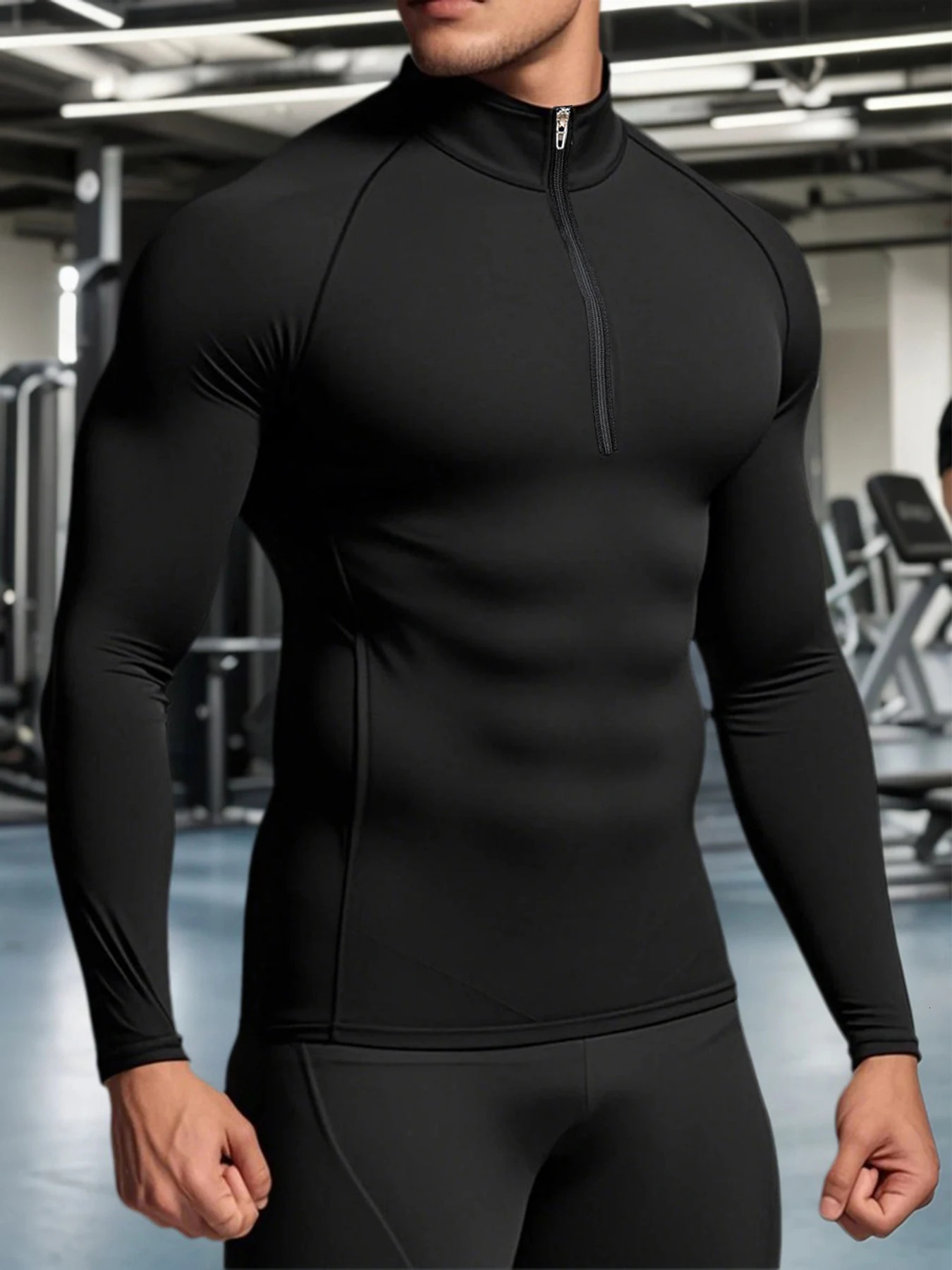 Men Running Compression Tshirt Long Sleeves Sport Tees Gym Fitness Sweatshirt Male Jogging Tracksuit Homme Athletic Shirt Tops 250922