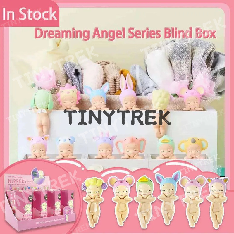 12PCS/Set Soony Angel Blind Box Kawaii 20th Anniversary Lying Down Hippers Action Figures Cute Anime Model Doll Christmas Toy Gi