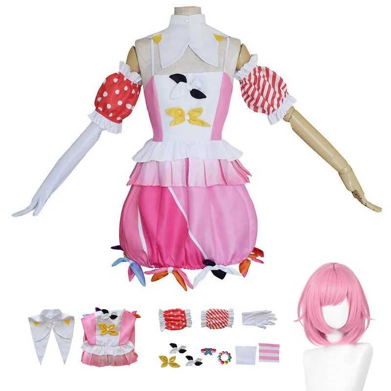 Otori Emu Cosplay Project Sekai Colorful Stage Cosplay Comes PJSK Emu Otori Uniform Dress Wig Hallown Party Cos Women Girls L250929YEGS