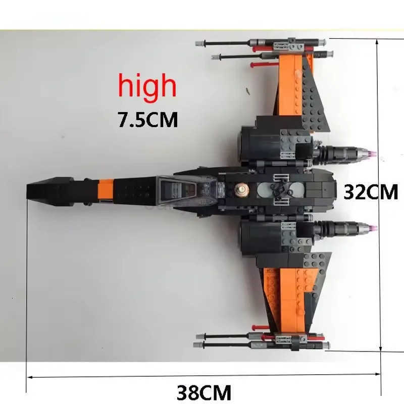 2025 717PCS Space War Xwing Fighter Set Building Blocks Wars Spaceship Warplane Construction MOC Bricks Toys Gifts For Kids Boy T250930