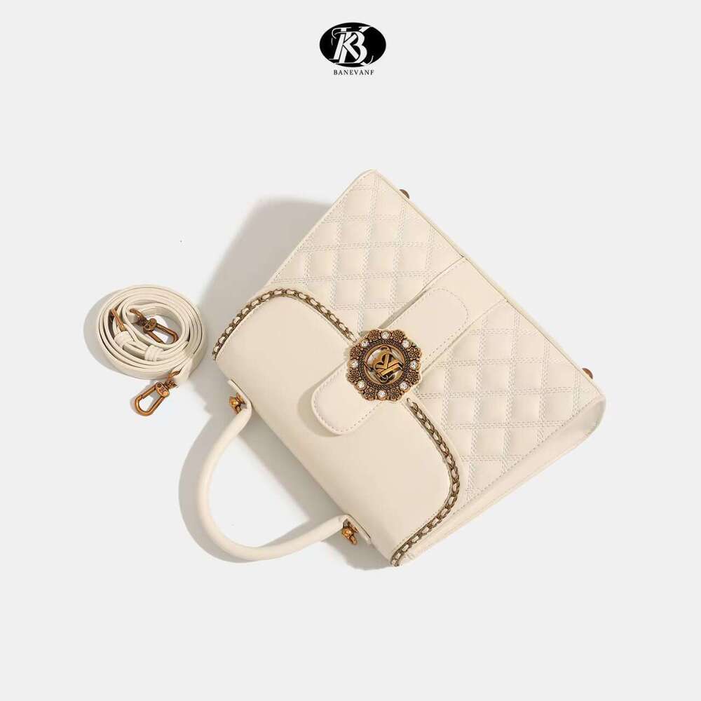 designer bag Luxury bag Exquisite Genuine Leather Simple Small Square Women's Crossbody Bag 2025 New Trendy Versatile Shoulder Handbag