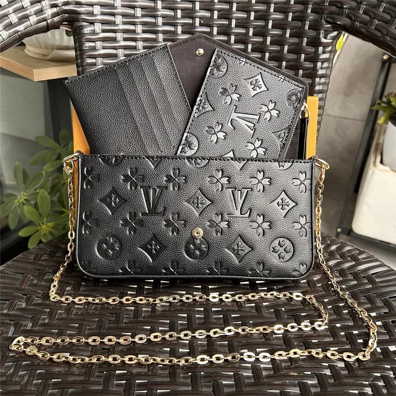 Luxury Bag Crossbody Shoulder Bag 3pcs Pochette Gold Chain Metis Women Purse Designer Bags Cross Body Handbag 3in1 Mini Dhgate Bag Purses