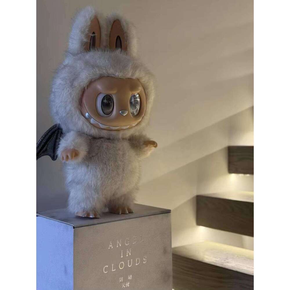 Popular Market 58cm Labubu Zimomo Angel in Clouds Series Action Figure Vinyl Doll Decoration Toy Girl Birthday Gift