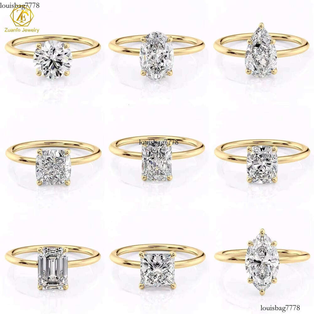 1CT 2CT Diamonds IGI Certified HPHT Created CVD DEF VVS Lab Grown Diamond Rings