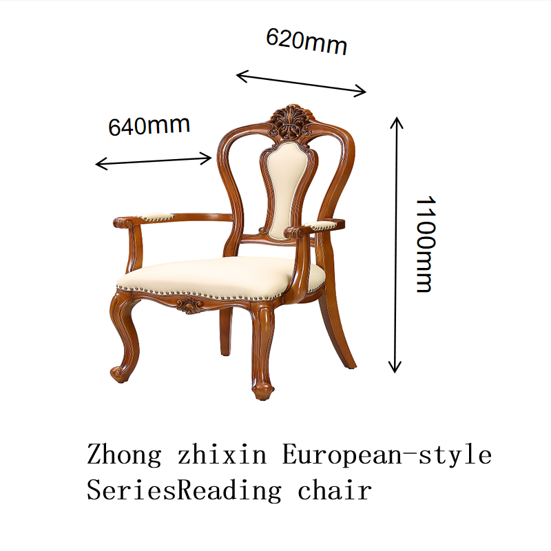Zhong zhixin European-style Series The dining table is crafted from solid wood by a Danish designer with meticulous attention to detail