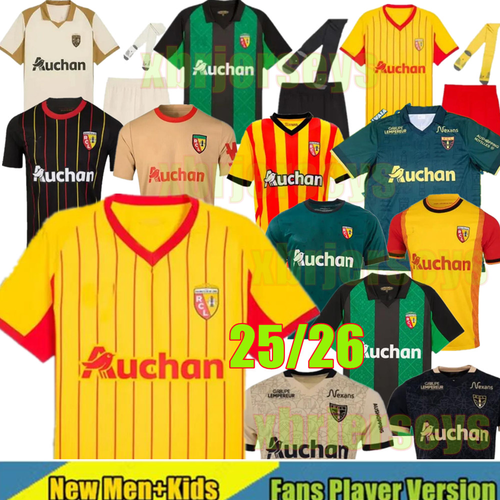 25 26 RC Lens Sainte Barbe soccer jerseys MEDINA SOTOCA DIOUF FULGINI FOFANA DA COSTA maillot de foot KAKUTA FRANKOWSKI 2025 2026 home fans football Shirts Men kids