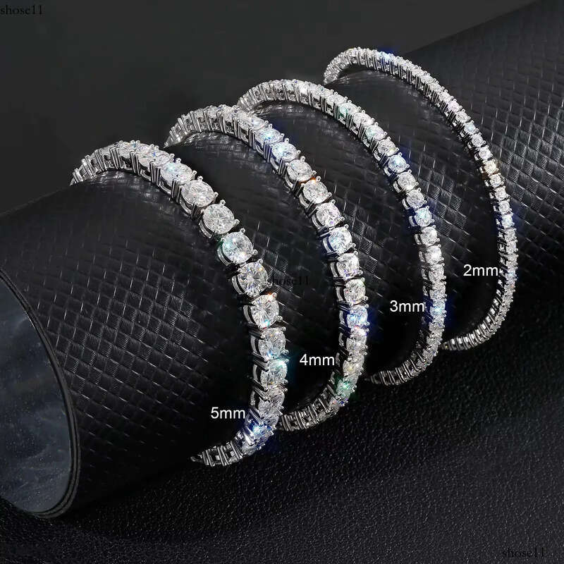 Wholesale Price Moissanite Dia VVS Chain 2mm 3mm 4mm 5mm Sterg Sier Men Women Iced Out Tennis Bracelets Necklaces