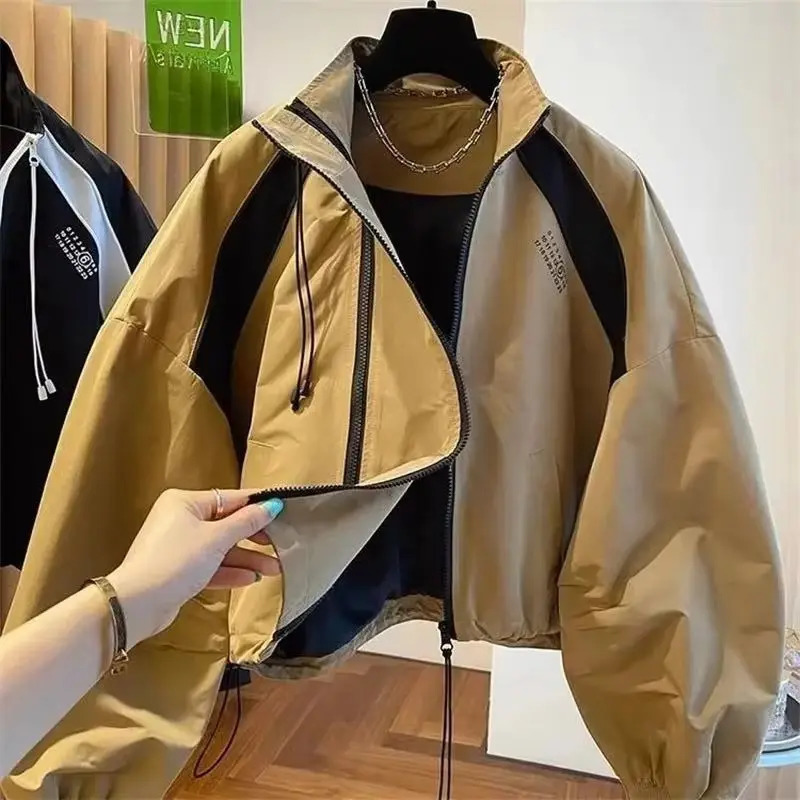 Womens Jackets 2025 Spring Autumn Temperament Korean Double Zipper Lady Trench Coat Elegant Leisure Ladies Outerwear 250929
