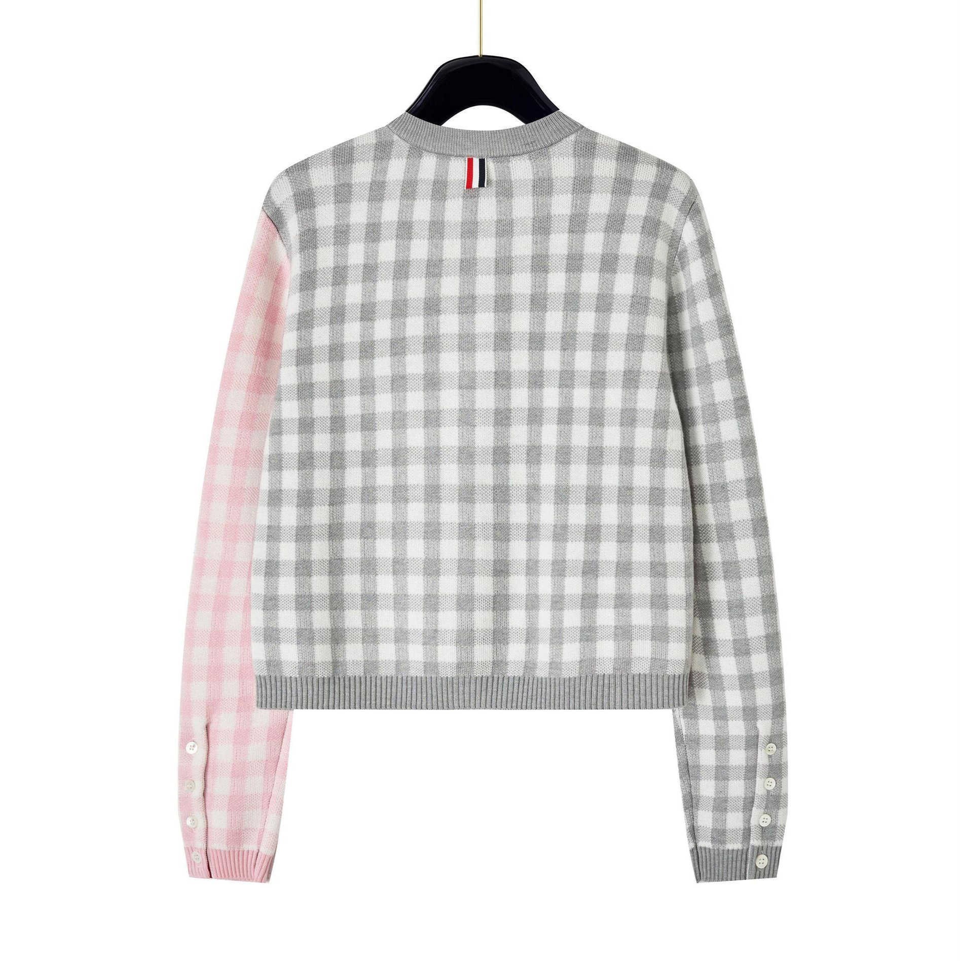 Casual Elegant Ladies' TB Autumn Wear: Premium Quality Round Neck Coat Designer