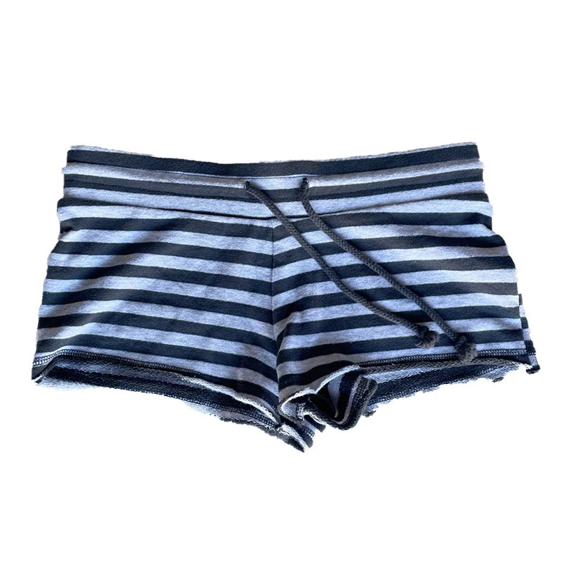 Y2K Super Shorts Cute Goth casual girl Short letter embroidery Solid color shorts Sexy fashion stripes patchwork street emo girl 250922