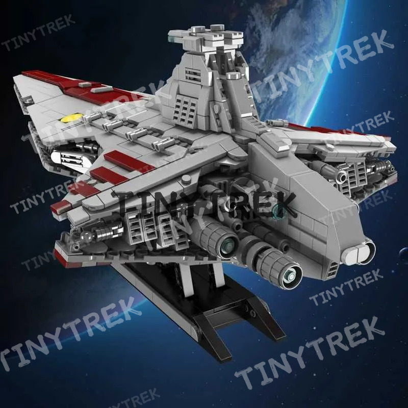 Mould King 67106 Plan Building Block The MOC Republic Attack Cruiser Model Assembly Star Fighter Toys Kids Christmas Gift R250627