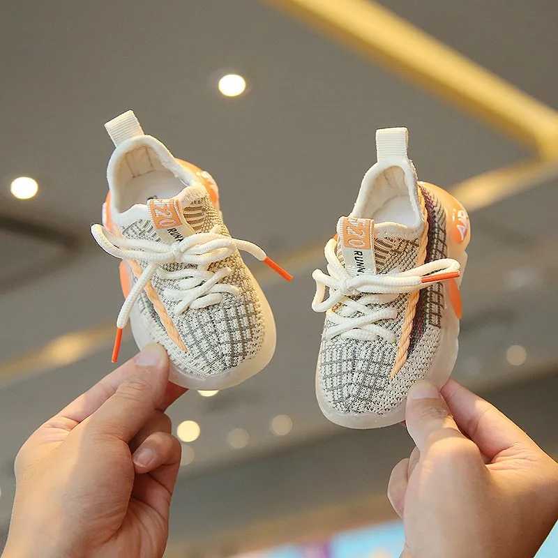 CHIldrenS Iightweight Casual Shoes Breathable Woven First Walkers Soles For Babies Boys Girls Non Slip Outdoor SportsJ250930