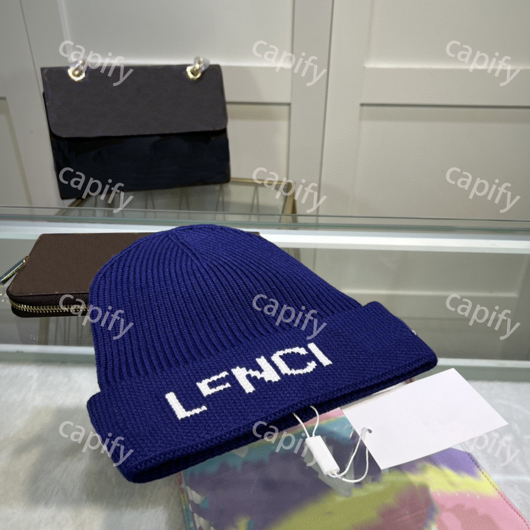 Couple fashion brand designer knitted hats Women's letter embroidery bucket hat Men's wool fleece cap