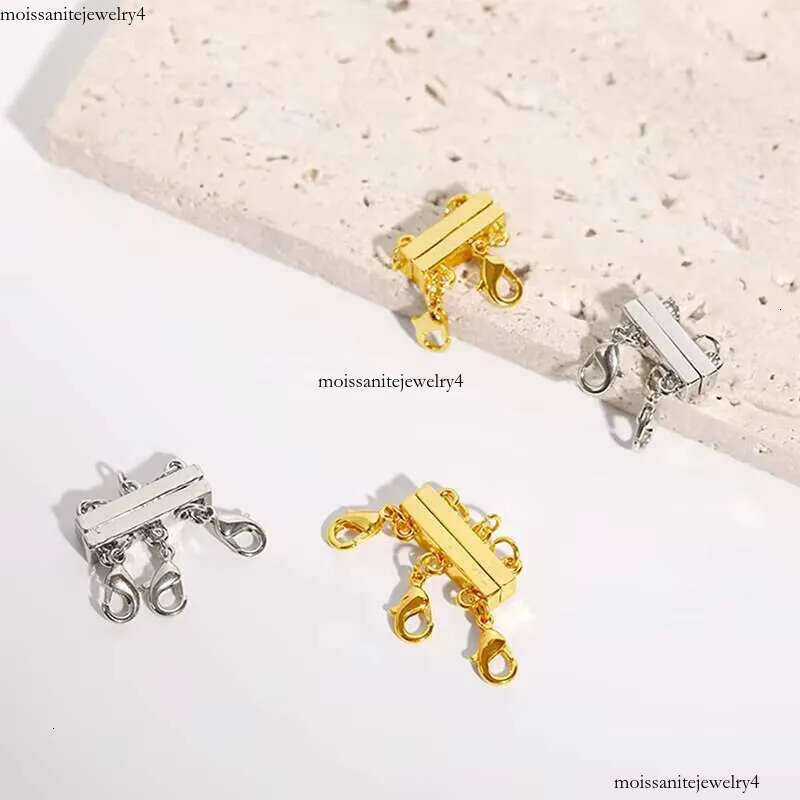 DHCollections Metal Clasp Jewelry Clasps Separator for Stackable Layering Necklaces Chains and Bracelets