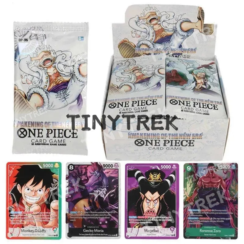 ONE PIECE Anime Games 300Pcs TCG OP-05 Luffy Zoro Shanks Trading Collection Card for Children Gift Toys