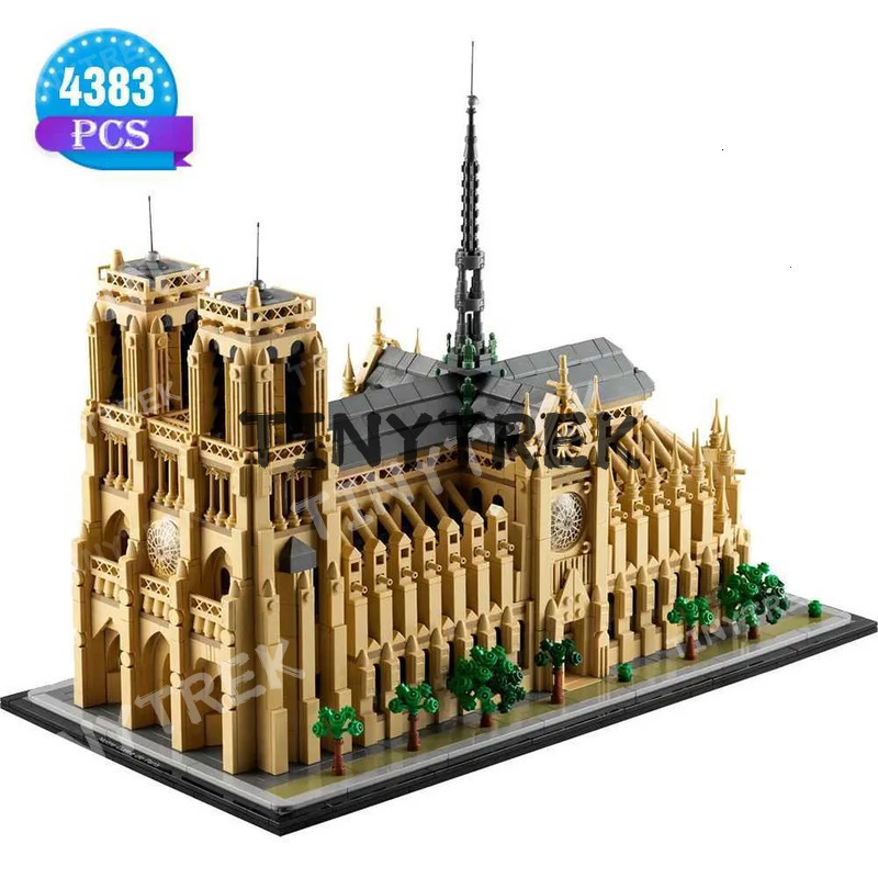 Notre-Dame de Paris Architectural Model Kit Collectible Building blocks Set Adults Gift Idea for Lovers of History Y250624