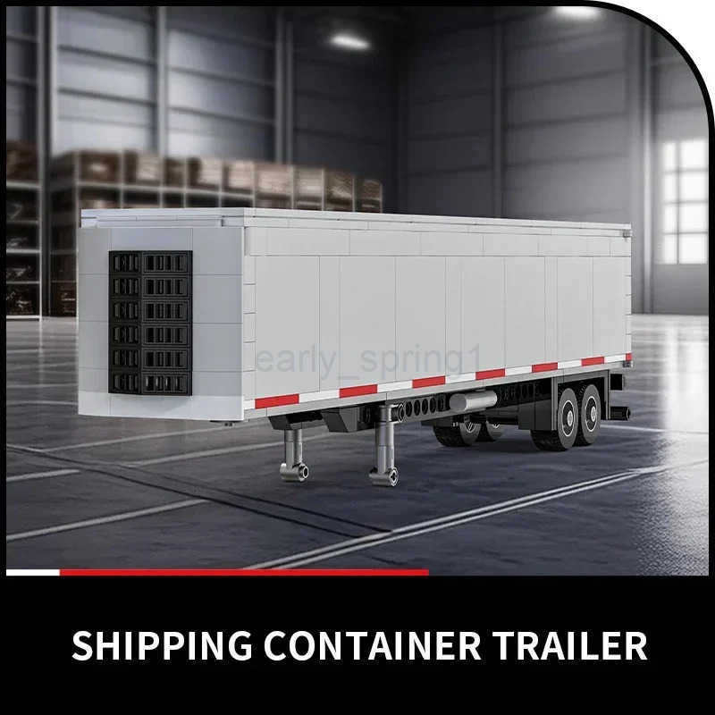 421PCS European Truck Head Building Blocks Connectable Container Trailer Model Bricks Educational DIY Toys For Childrens Gifts T250930