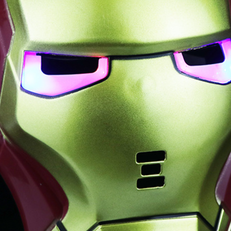 Disney Glowing Mask Halloween Role Play Mask Spiderman Captain America Batman Iron Man Hulk Batman Glowing Cartoon Accessories Baby Boys Product baby 