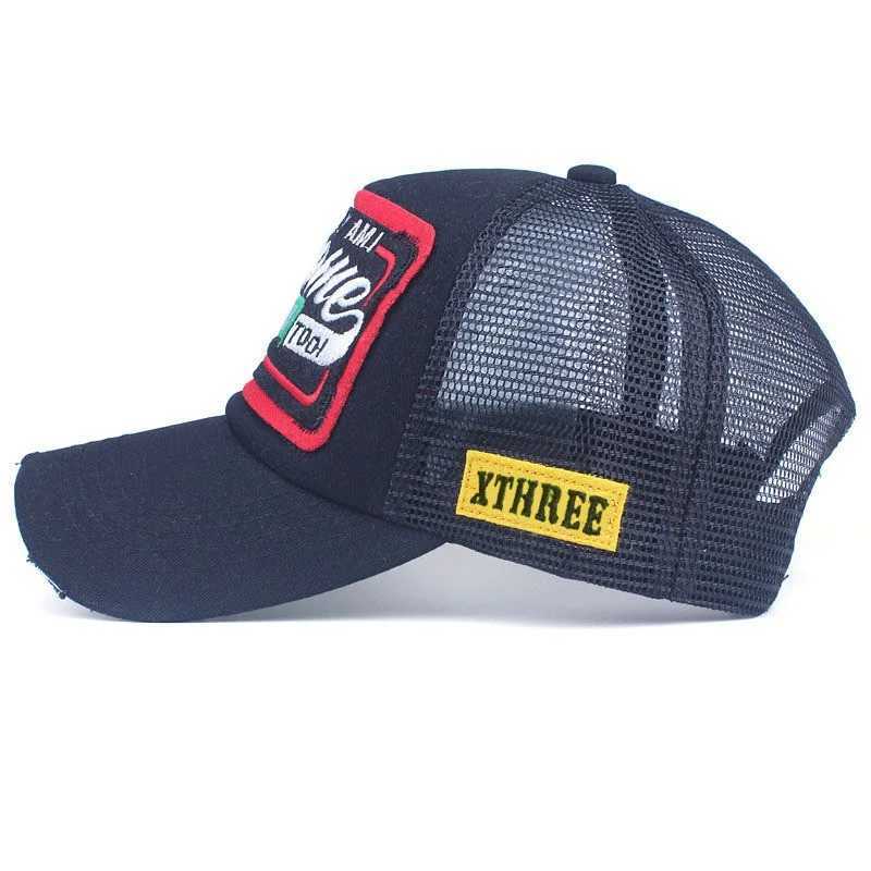 And Summer New Mesh Embroidery Letter Awesome Baseball Cap Womens Baseball Cap Mesh Hat Mens Outdoor Sunscreen Cap S25929