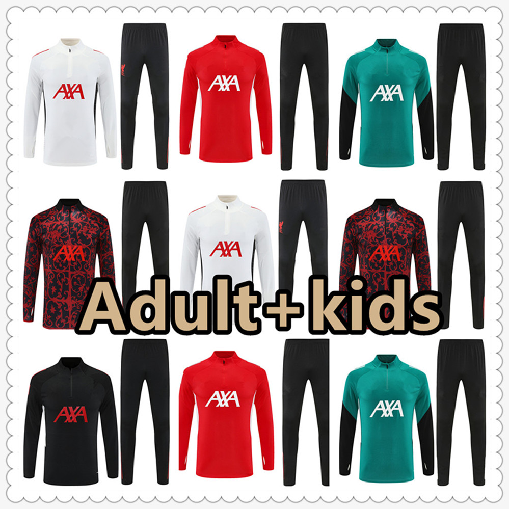 25 26 tracksuit football jerseys training suit jersey soccer shirt jacket tuta maillot survetement foot futbol chandal jogging 2025 2026 Adult and kids kit