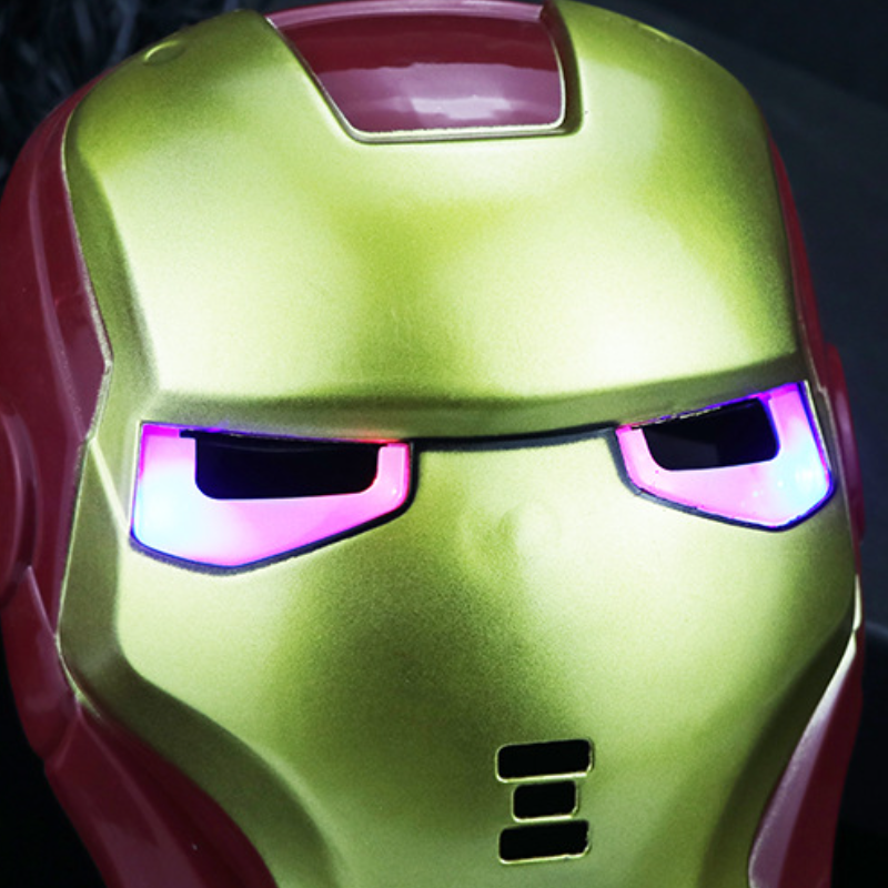 Disney Glowing Mask Halloween Role Play Mask Spiderman Captain America Batman Iron Man Hulk Batman Glowing Cartoon Accessories Baby Boys Product baby 