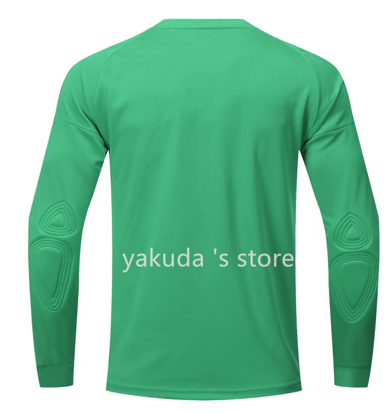 Shop Soccer Football Goalkeeper Jersey GK Goalie Jerseys Long Sleeve Shirts Comfort Performances Customized Tops Mysterybox store yakuda Mysterybox St