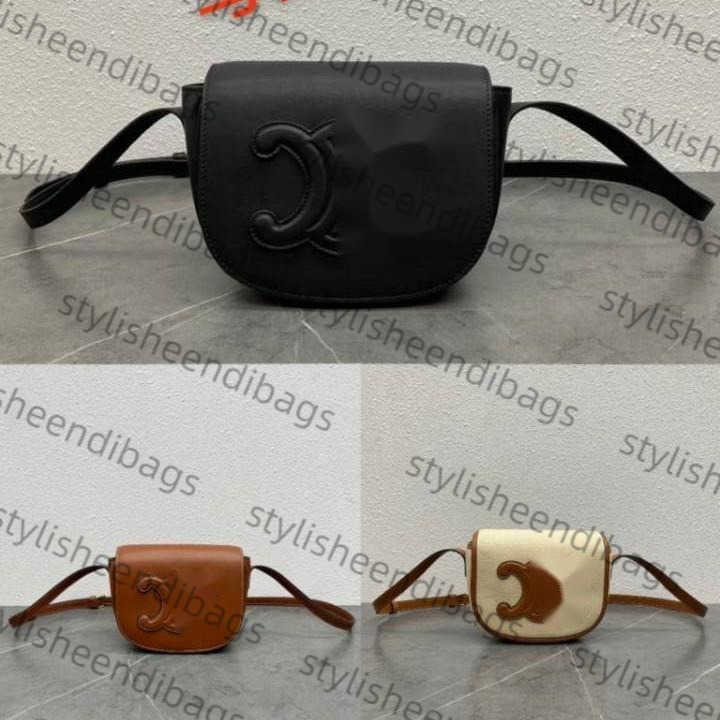 Genuine Leather Saddle Bag for Women 2024 New Niche Design SemiCircle Casual Versatile Shoulder Crossbody Small Square Bag H250930