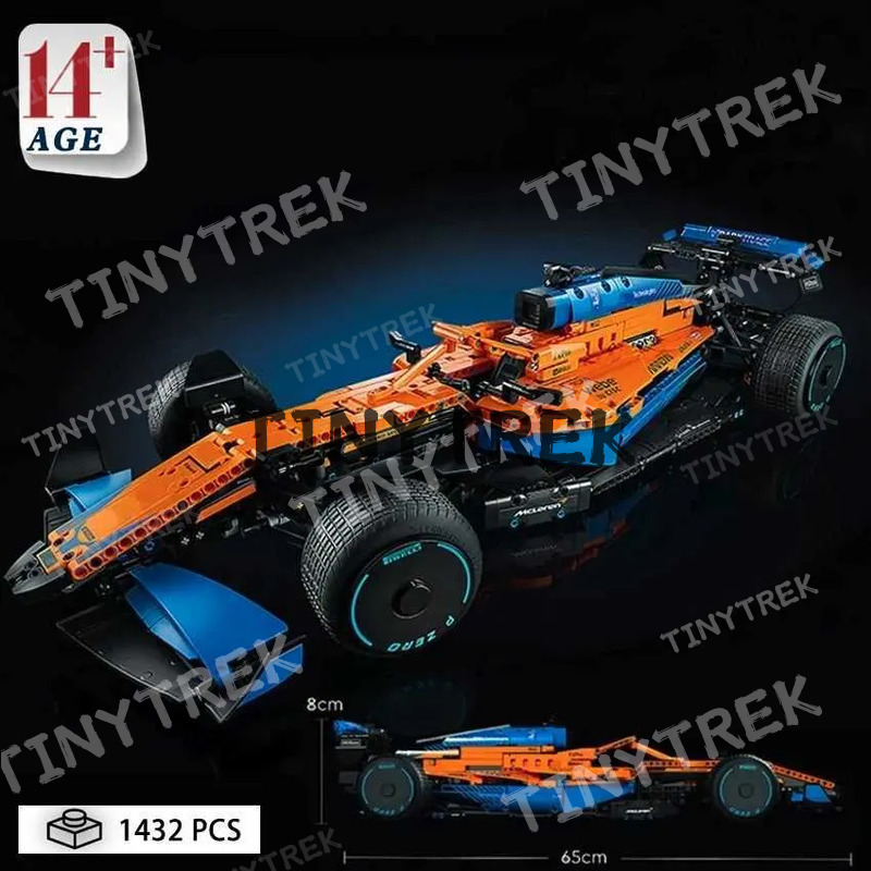 New 1432PCS Technical F1 W14 E Assembled Vehicle Sports MOC Performance Building Blocks 42141 Model Car for Christmas Gifts Z250528
