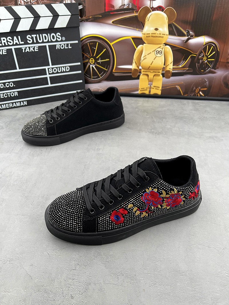 free shipping designer shoes Autumn Plush Trendy Versatile Fashion Board Shoes Soft soled Low cut Casual Shoes for Men black brown white