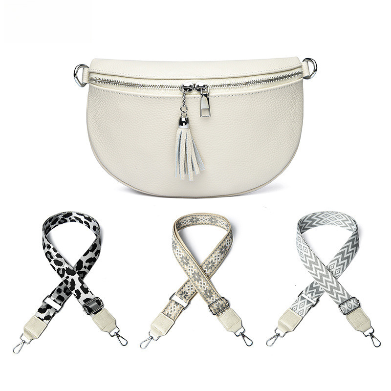 New trendy bags for women, single shoulder crossbody bag, top layer cowhide chest bag