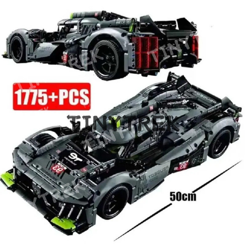 42156 Technical Peugeot 9X8 Mans Hybrid Hypercar Super Racing Building Blocks 1775Pcs Sports Car Gifts R250718