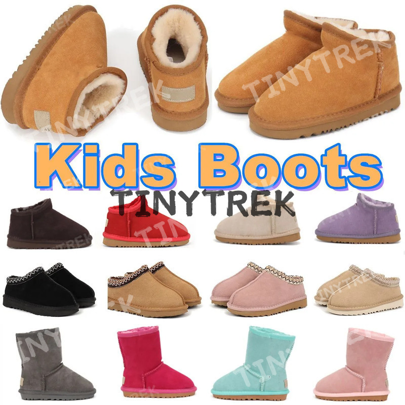 Designer Kids Boots Tazz Slippers Tasman Toddler Shoes Girls Boys Australia Classic Ultra Mini Boot Winter Snow Baby Children Preschool Infant Enfant