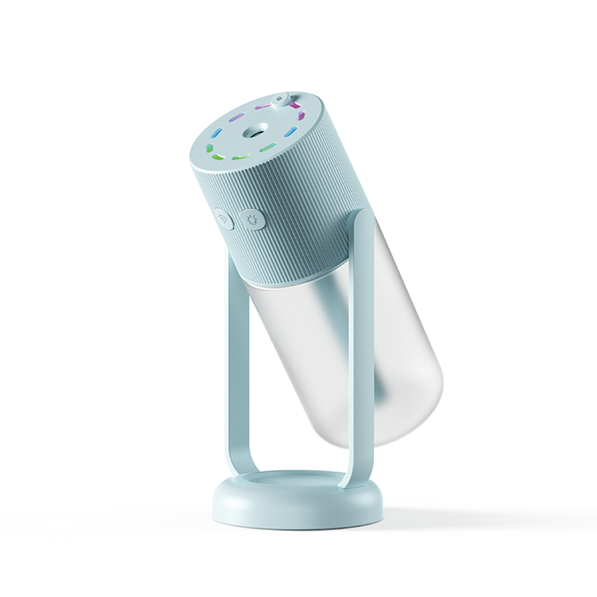 Rotation Humidifier 260ML Colorful Night Light USB Cool Mist Quiet Humidifier for Bedroom Home Car Office Portable Humidifier Angle Adjustment Easy to