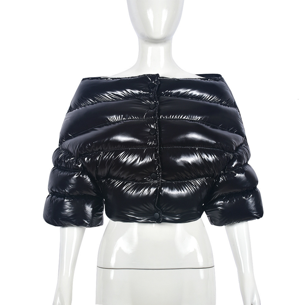 Women s Vests Simenual Cotton padded Puffer Jacket Women Irregular Sleeveless Terry Mock Neck Zipper Casual Streetwear Bread Outerwear Baddie 231110
