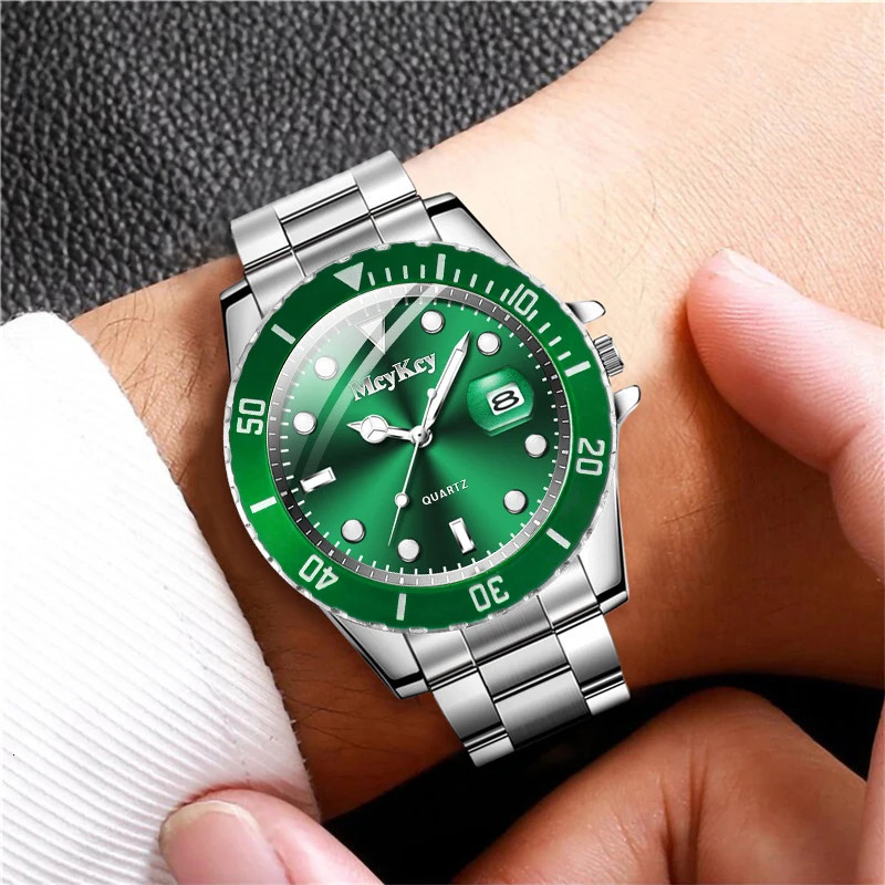 Large Dial Men Business Watches Fashion Calendar Mens Quartz Watch Reloj Hombre 250928
