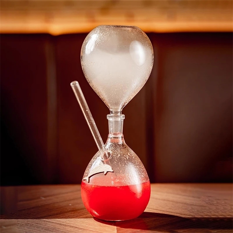 Inmeet Hourglass Shaped Smoked Cocktail Glass/Cocktail Cup/Creative Cooking Molecular Wine Glass/Mixologist 250321bj