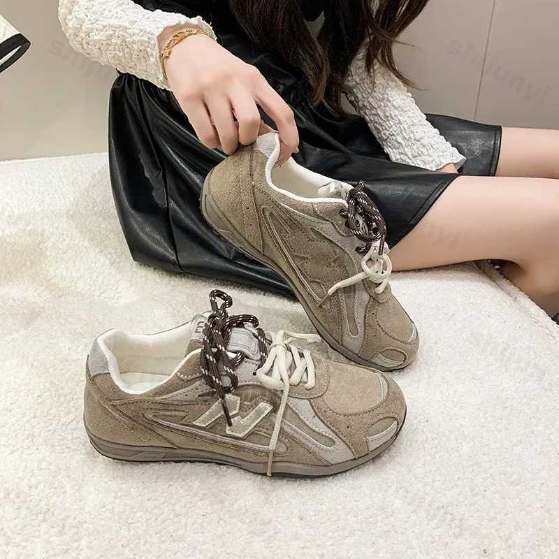 Vintage Wens Sneakers 2025 Autumn New Round Toe Lace Up Non Slip Running Shoes Lightweight Cfortable Soft Sole Casual Shoes Y250930