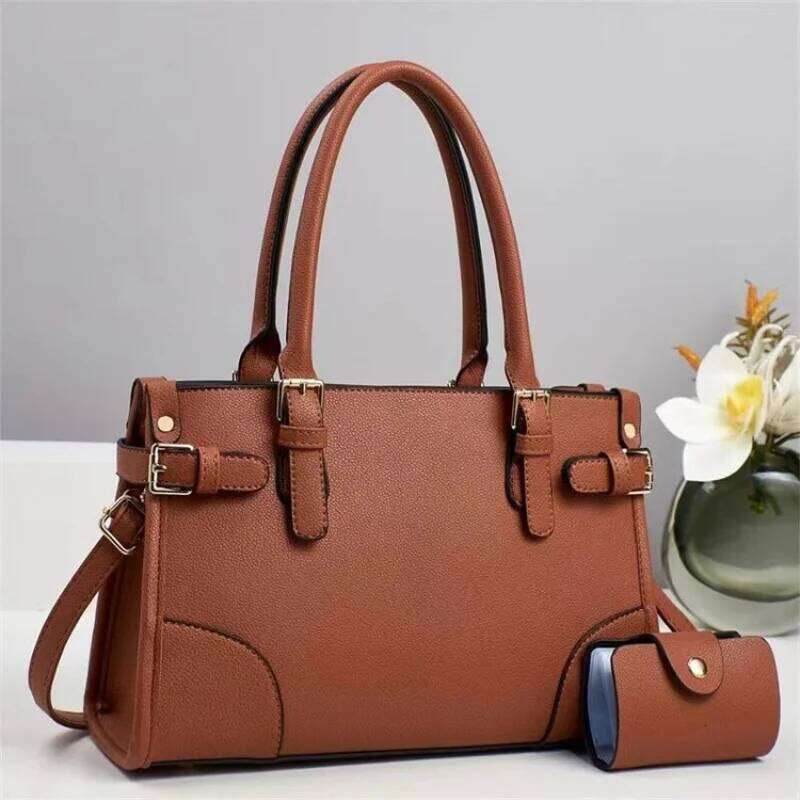 Luxury bag Leather Tote Bag Web Handle For Women With Sporty Elegance And Contrasting Material Mix