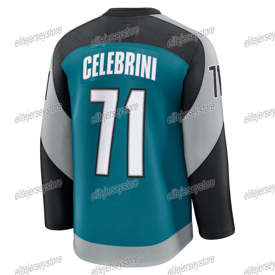 Personalized Custom 2025-26 35th Throwback Jersey Macklin Celebrini Jeff Skinner Ferraro Logan Couture Filip Bystedt Quentin Musty Vincent Barclay Goo
