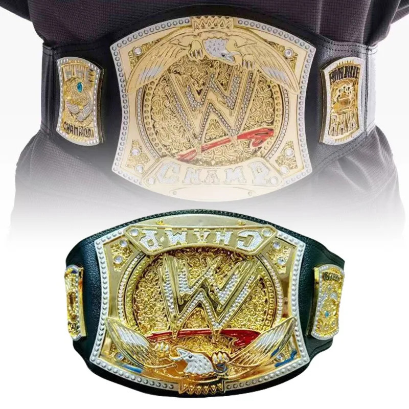 Gold Wrestling Champion Belt Mask Cosplay Accessories Waist Belt Title Gladiators Waistband Mascaras Halloween Party Custom 250929