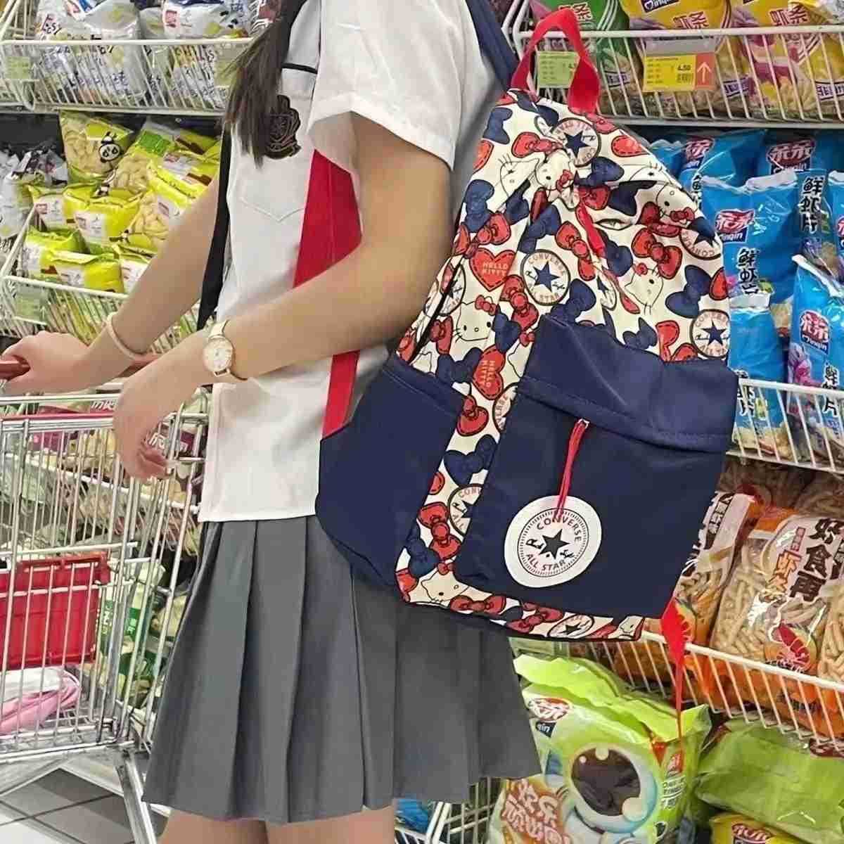 Sanrio Mymelody Kuromi Cinnamoroll Cute Girl Schoolbag Female Korean Version Ins Student Backpack Travel Largecapacity Backpack L250930